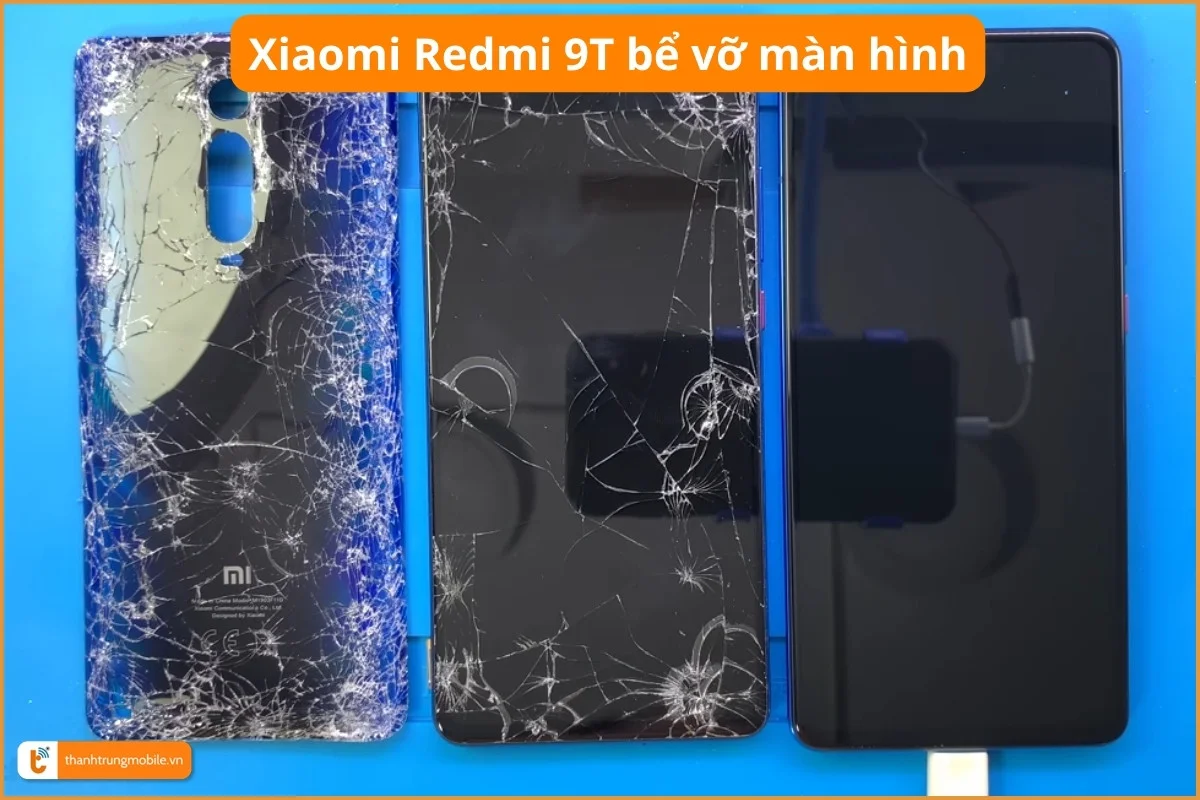 Xiaomi Redmi 9T bể vỡ màn hình