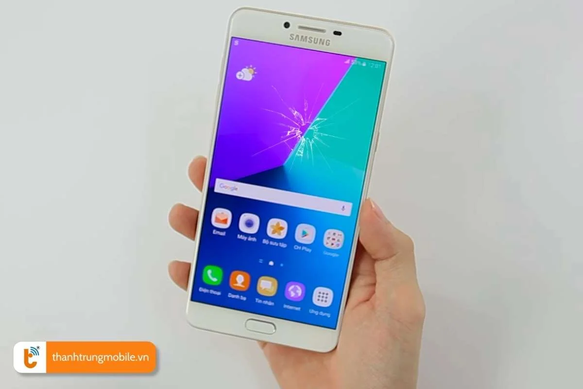 dau hieu can sua chua mat kinh samsung galaxy c