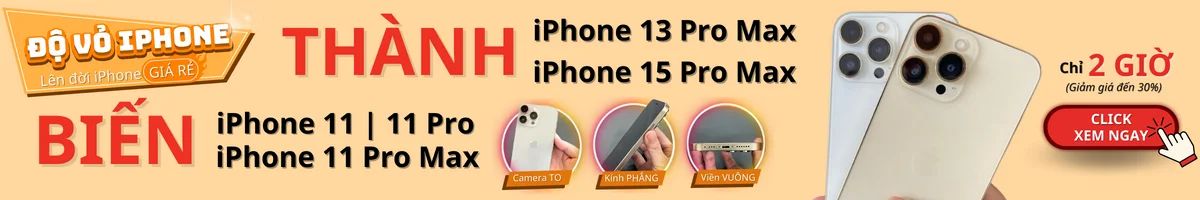 Độ vỏ iPhone lên 15 Pro Max camera to