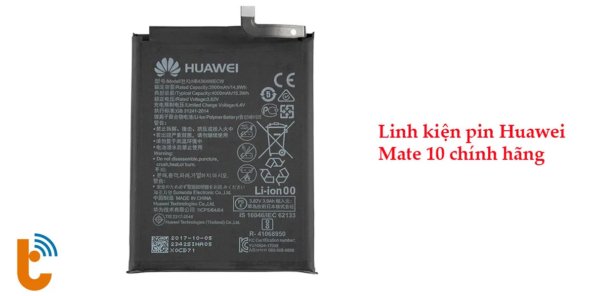 Linh kiện pin Huawei Mate 10 chính hãng