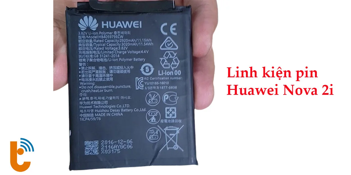 Linh kiện pin Huawei Nova 2i chính hãng