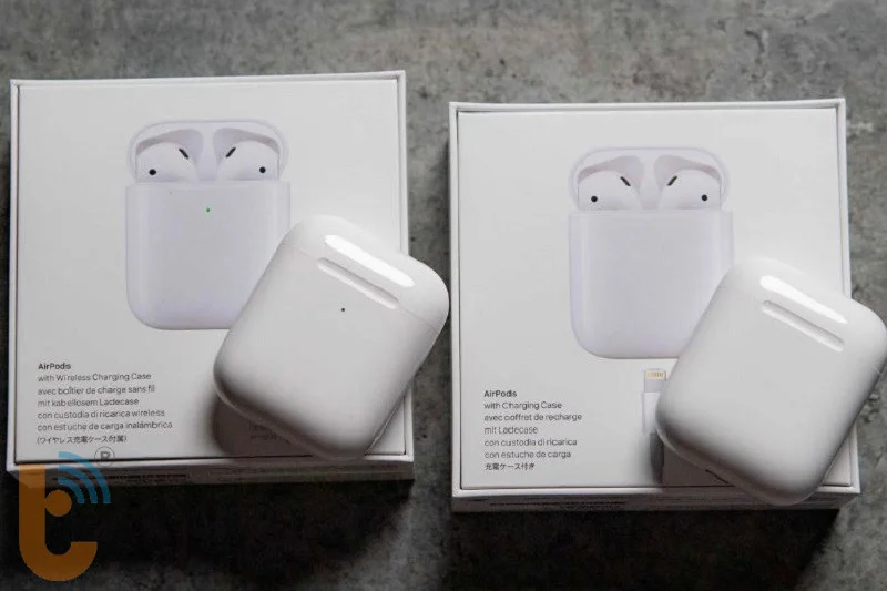 Sự khác biệt chính giữa AirPods 2 sạc không dây và có dây