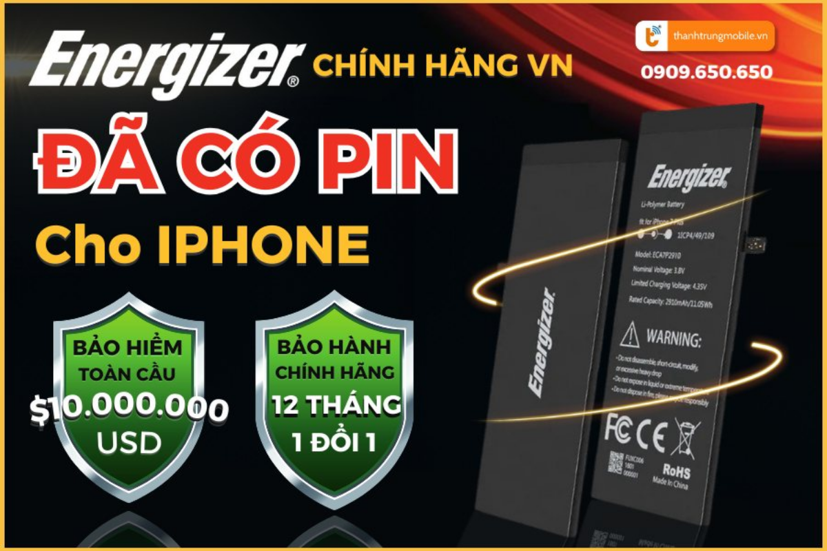pin energizer iPhone