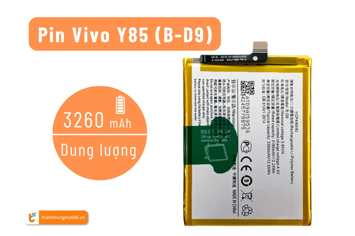 Pin Vivo Y85