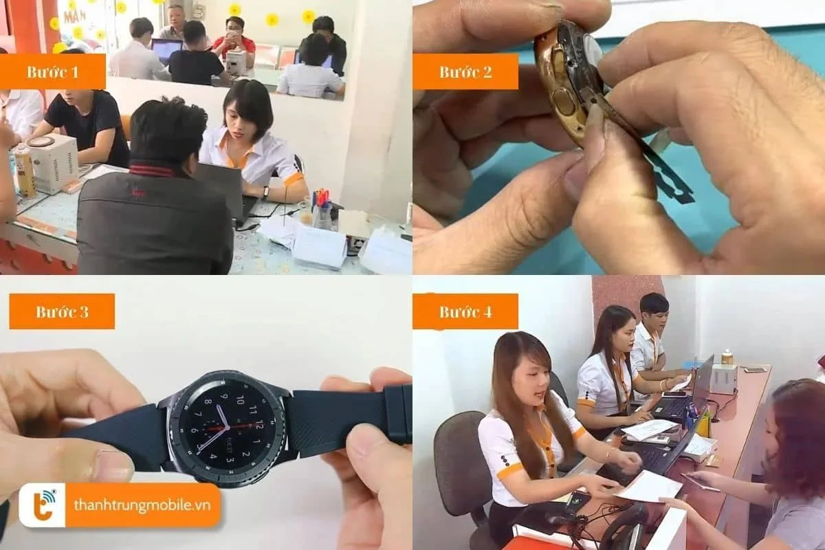 quy trinh ep kinh samsung watch s2 chuyen nghiep tai thanh trung mobile