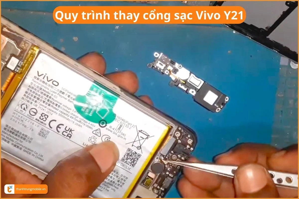 Quy trình thay cổng sạc Vivo Y21