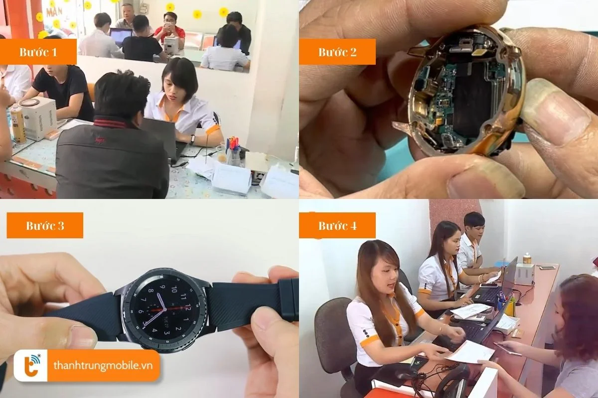 quy trinh thay man hinh dong ho samsung gear s2 hieu qua