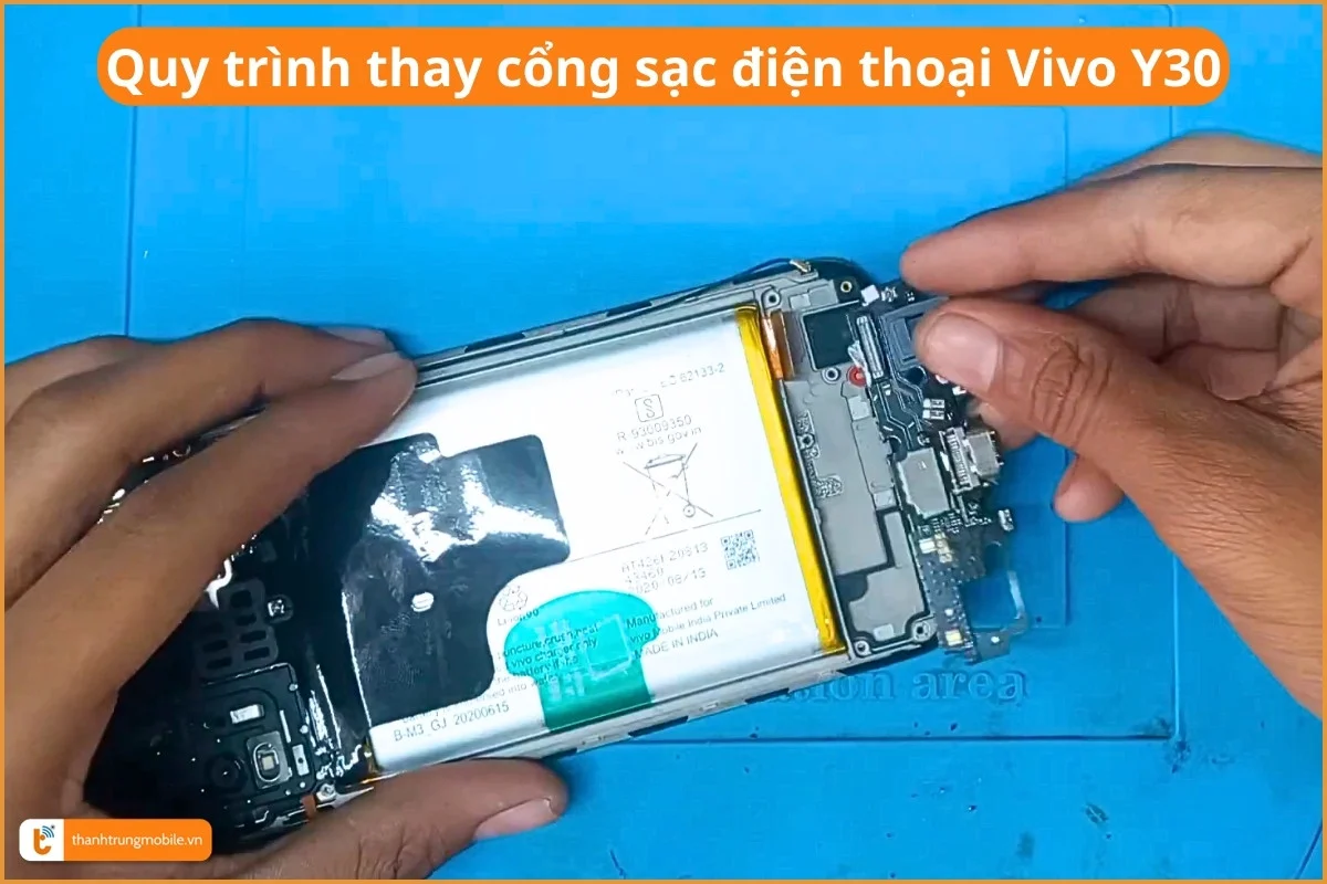 Quy trình thay mặt lưng điện thoại Vivo Y30