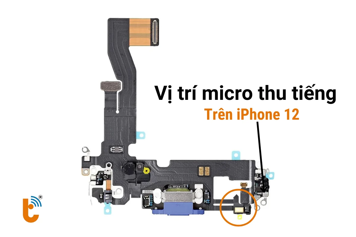 Thay mic iPhone 12 chính hãng