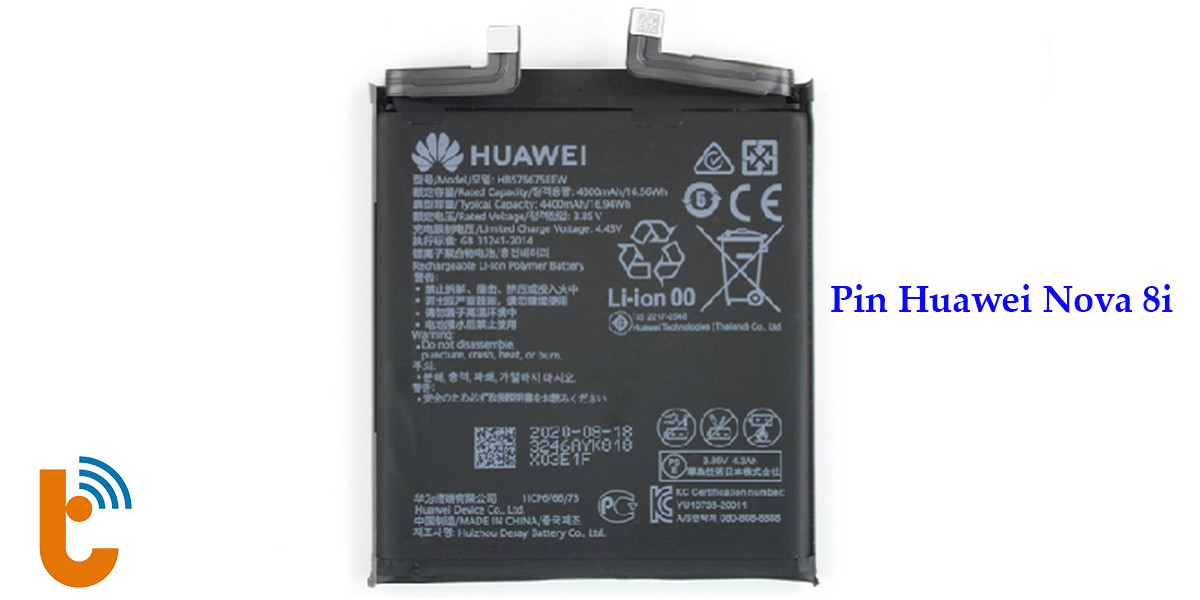 Thay pin Huawei Nova 8i chính hãng