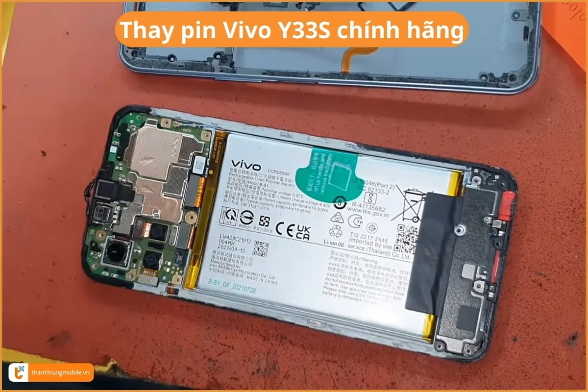 Thay pin Vivo Y33S chính hãng