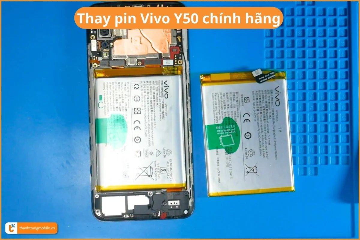 Thay pin Vivo Y50 chính hãng