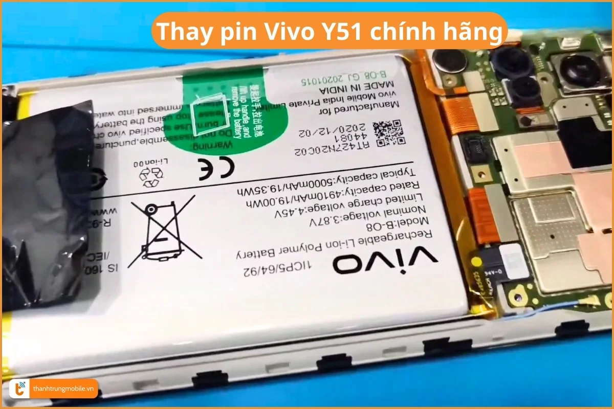 Thay pin Vivo Y51 chính hãng
