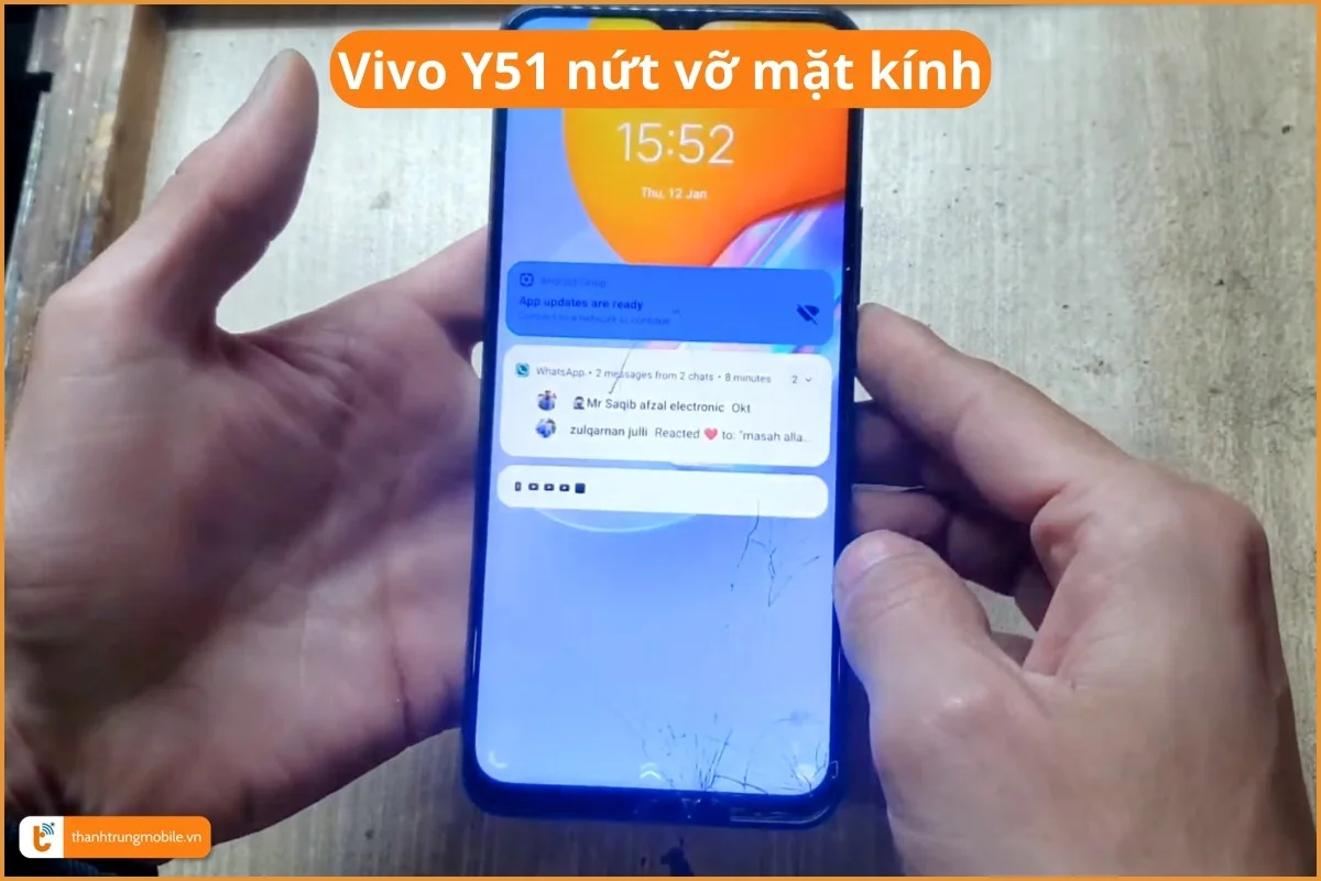 Vivo Y51 nứt vỡ mặt kính