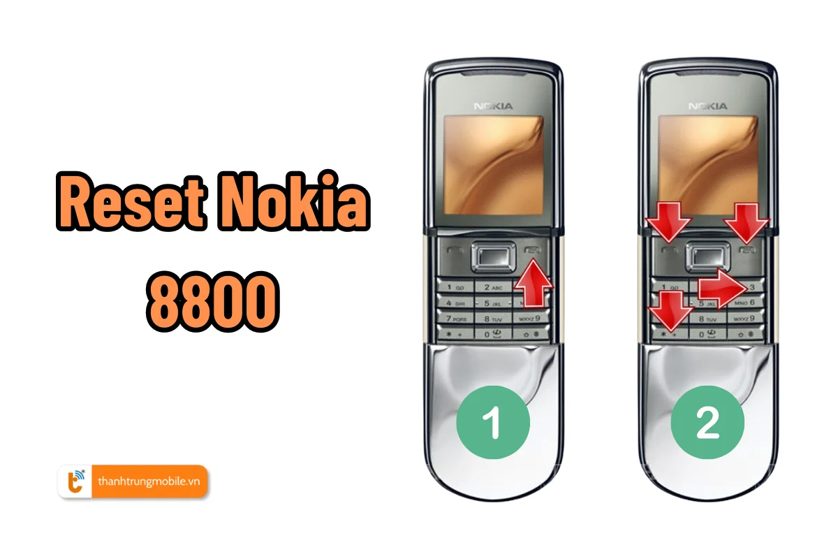 khôi phục cài đặt gốc Nokia 8800