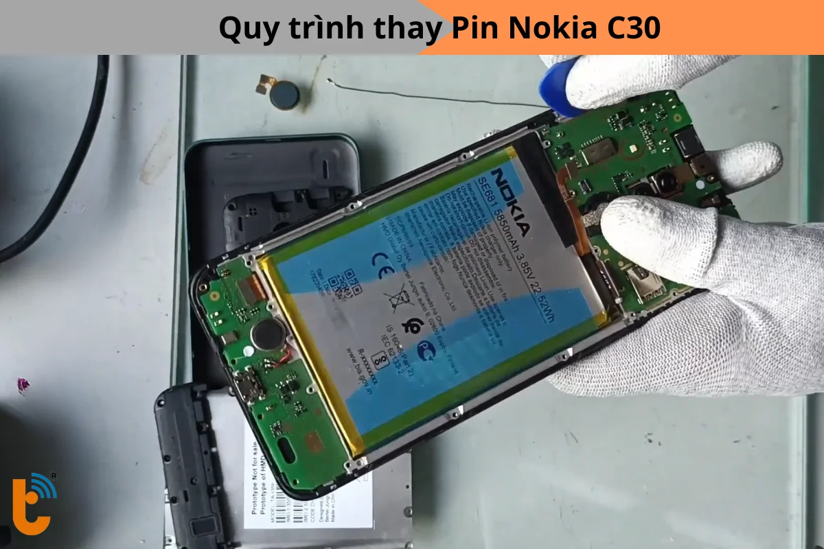 Quy trình thay pin Nokia C30