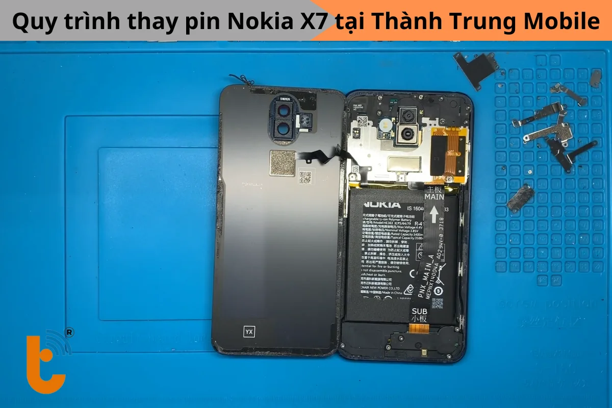 Quy trình thay Pin Nokia X7 (2018)