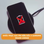 Sạc pin hiện dấu x Samsung