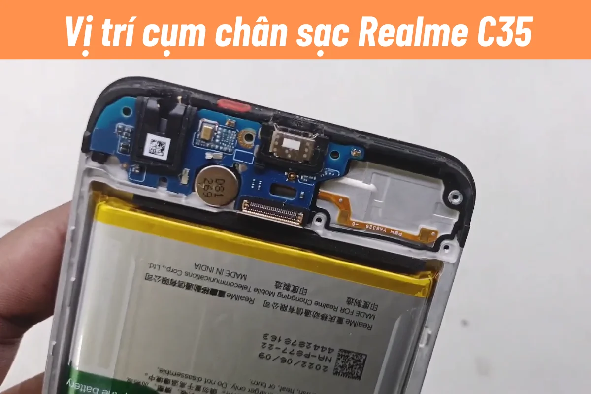 thay chân sạc Realme model C35