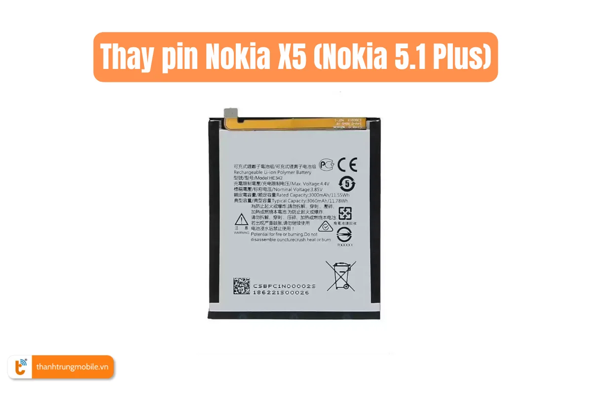 Thay pin Nokia X5