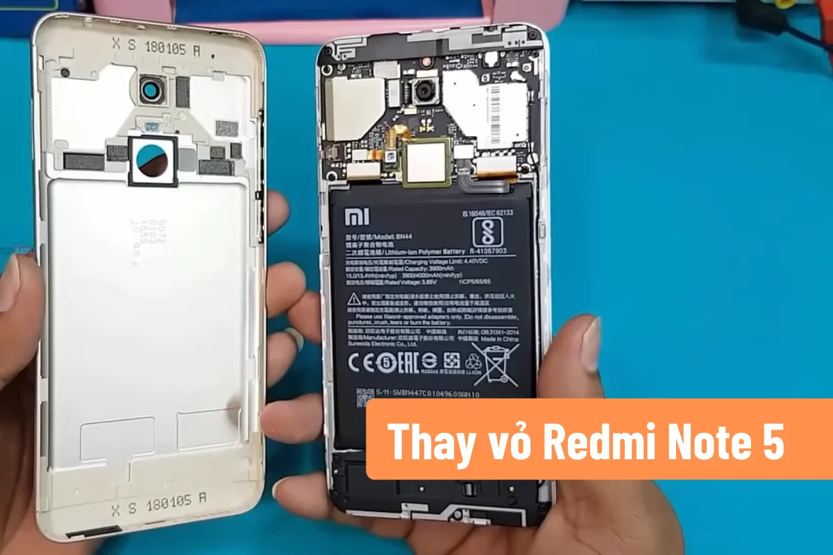 thay vỏ xiaomi redmi note 5 giá rẻ