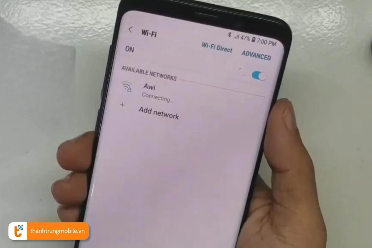 bieu hien cua dien thoai samsung galaxy s9 plus loi ic wifi