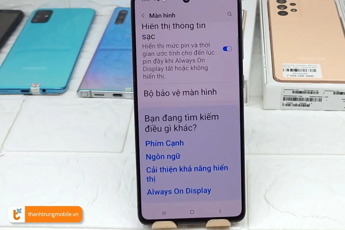 Cách bật, tắt chế độ bảo vệ màn hình Samsung