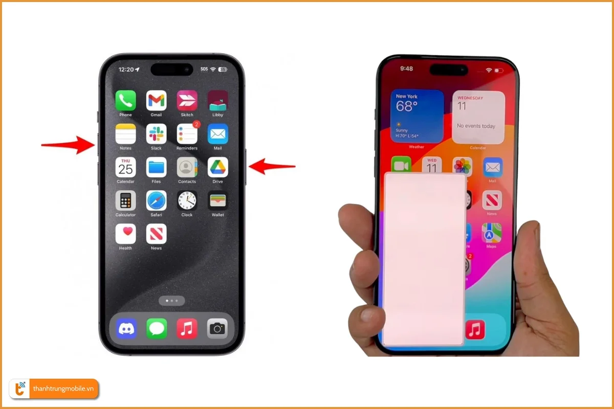 Cách chụp màn hình iPhone 15