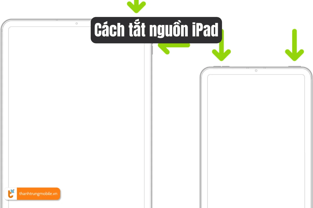 Cách tắt nguồn iPad