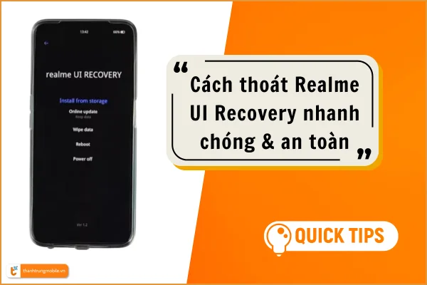 Cách thoát Realme UI Recovery trên điện thoại Realme
