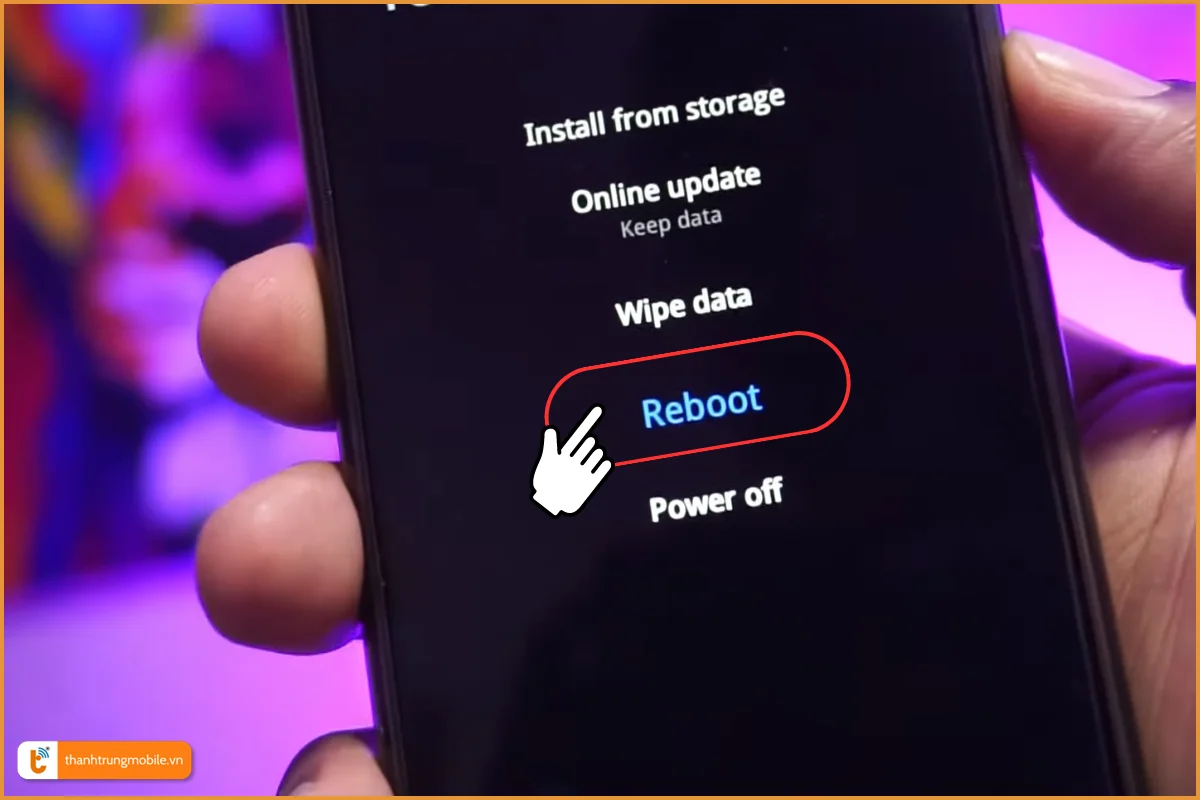 cách thoát chế độ Realme UI Recovery 