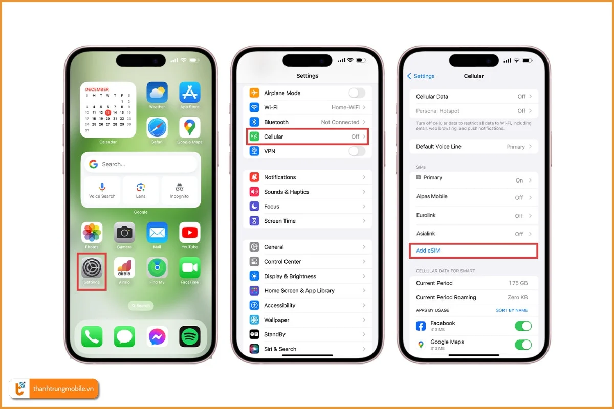 Cài đặt eSIM iPhone 15 Dễ dàng & Nhanh chóng - Siêu đơn giản