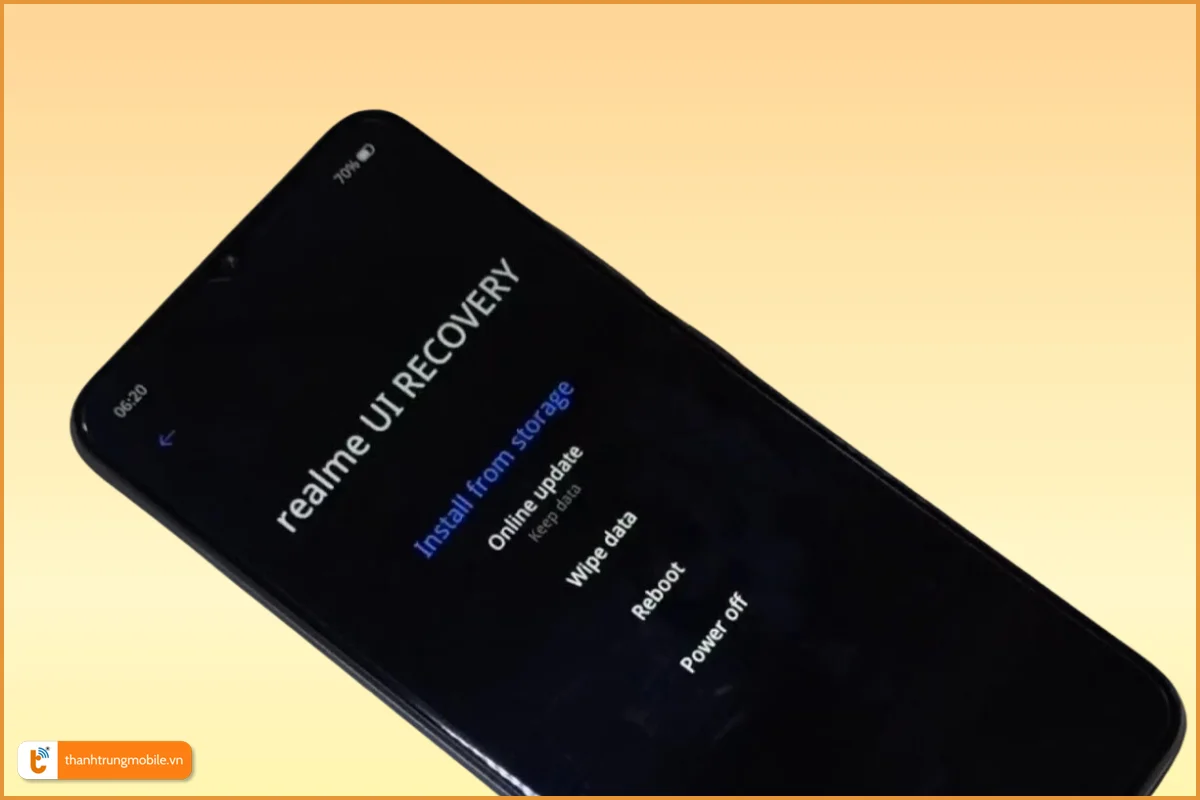 cách thoát realme ui recovery