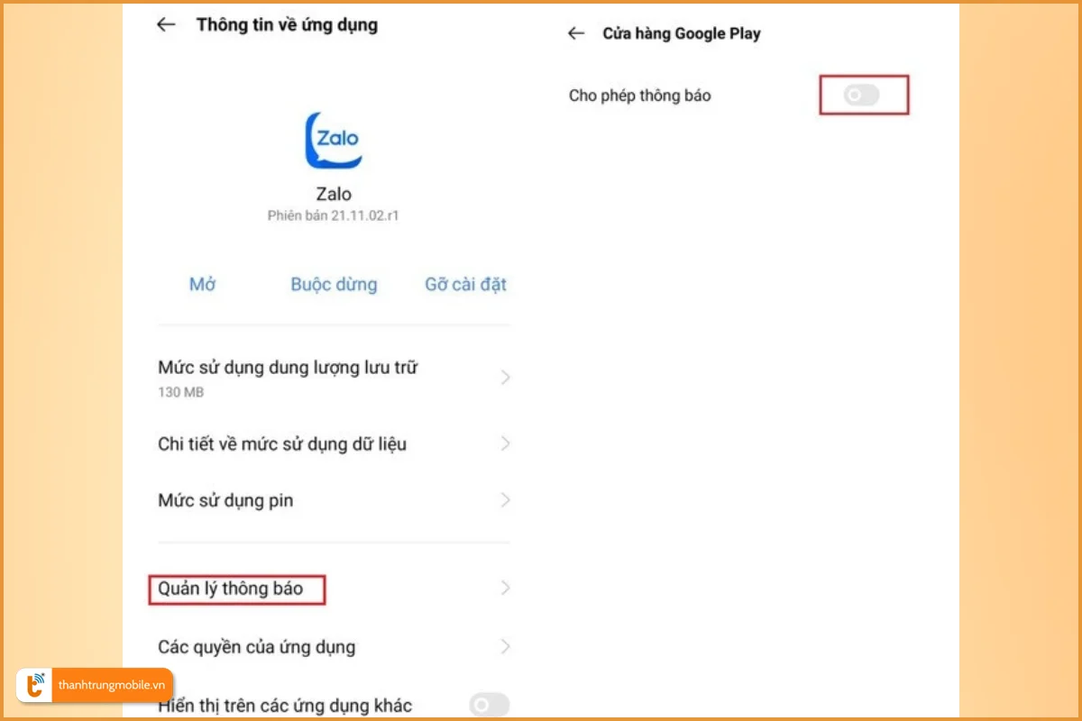 điện thoại Realme bị chậm thông báo