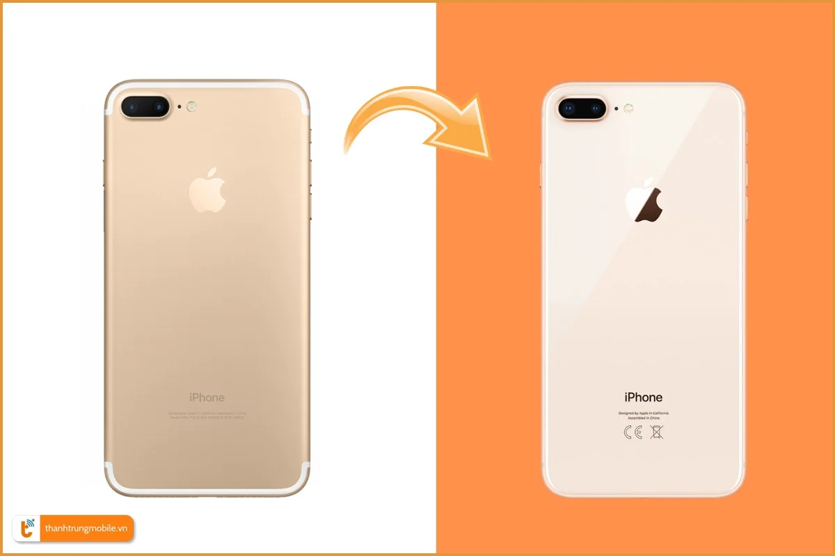 Độ vỏ iPhone 7 Plus lên 8 Plus