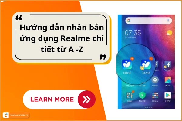 Cách nhân bản ứng dụng Realme đơn giản, nhanh chóng tại nhà