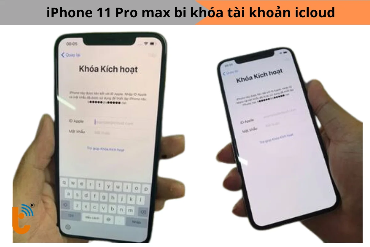 iPhone 11 Pro max bi khóa tài khoản