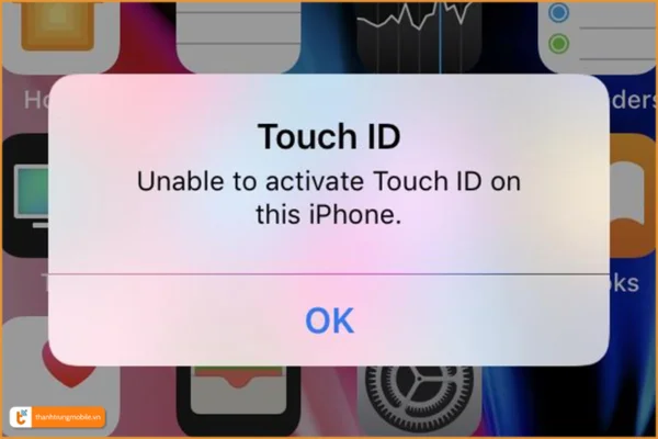 điện thoại iPhone bị mất vân tay