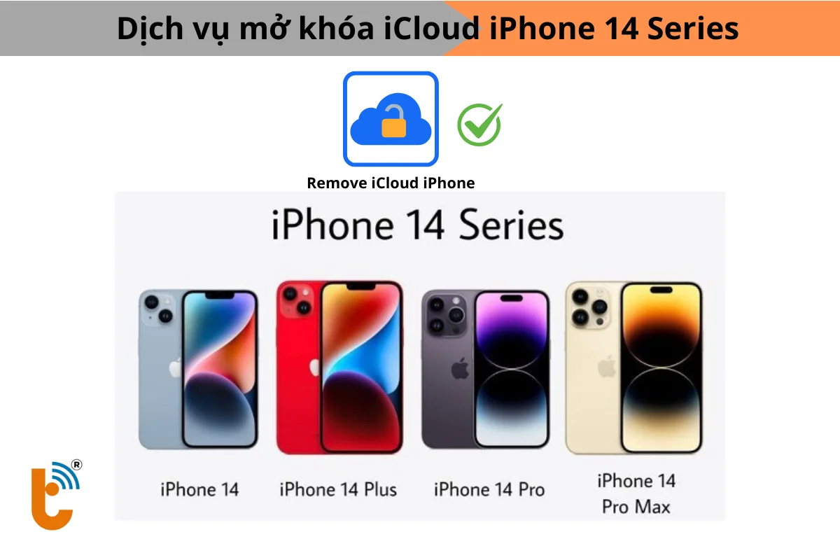 Dịch vụ mở khóa iCloud iPhone 14 Series