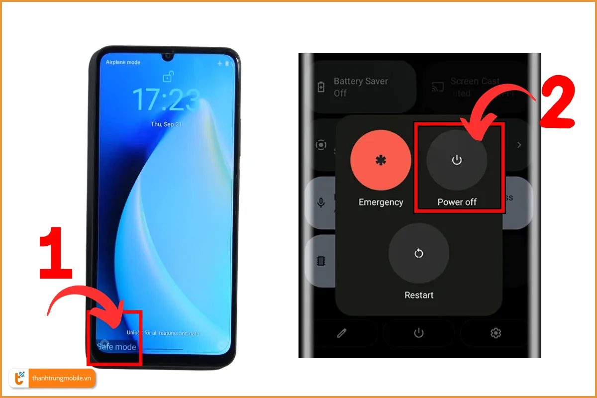 Tắt nguồn Realme ở chế độ an toàn (Safe Mode)