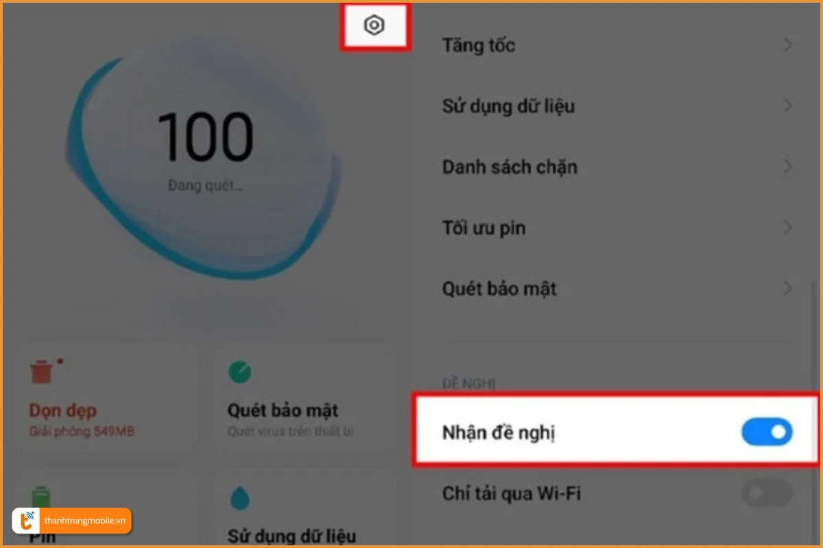 cách tắt quảng cáo trên điện thoại Realme thông qua cài đặt 