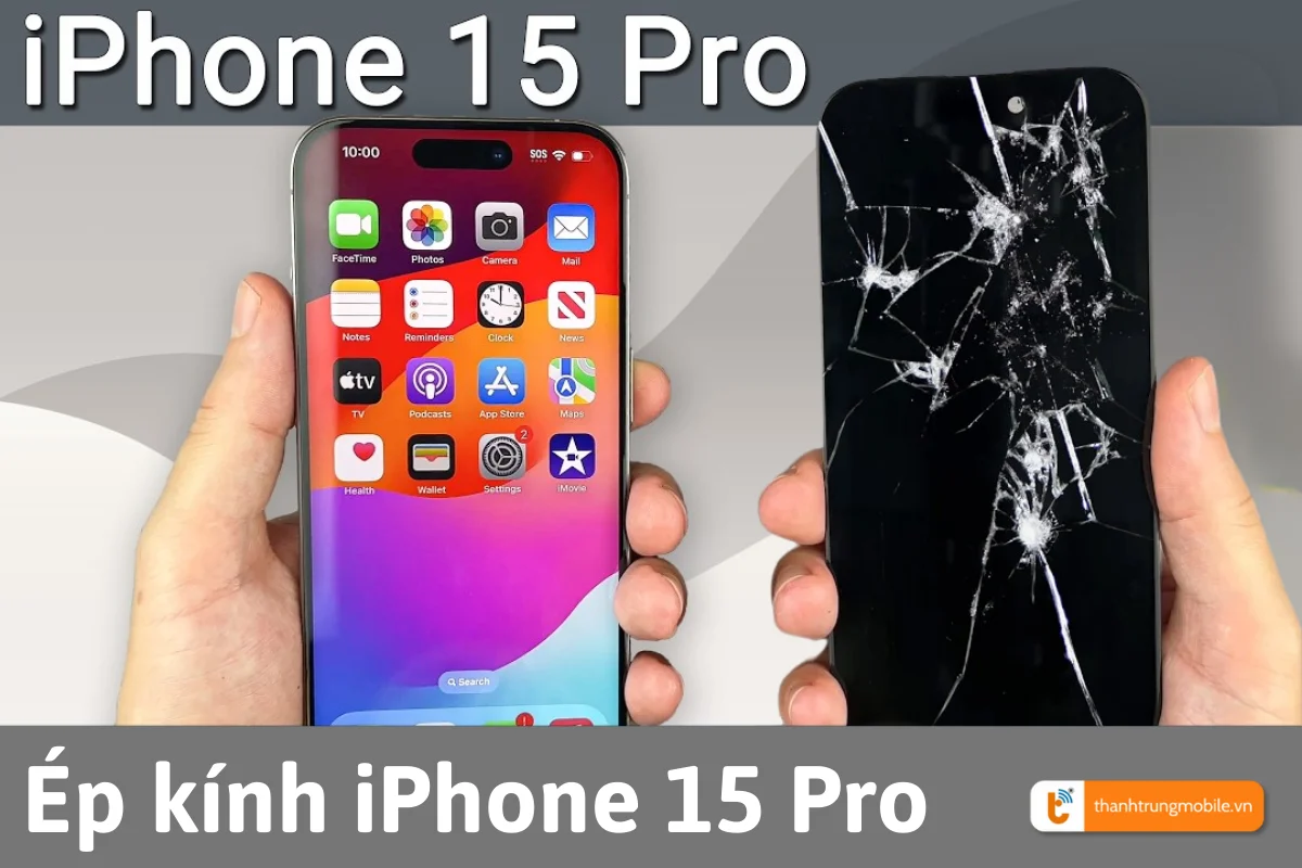 thay, ép kính iPhone 15 Pro