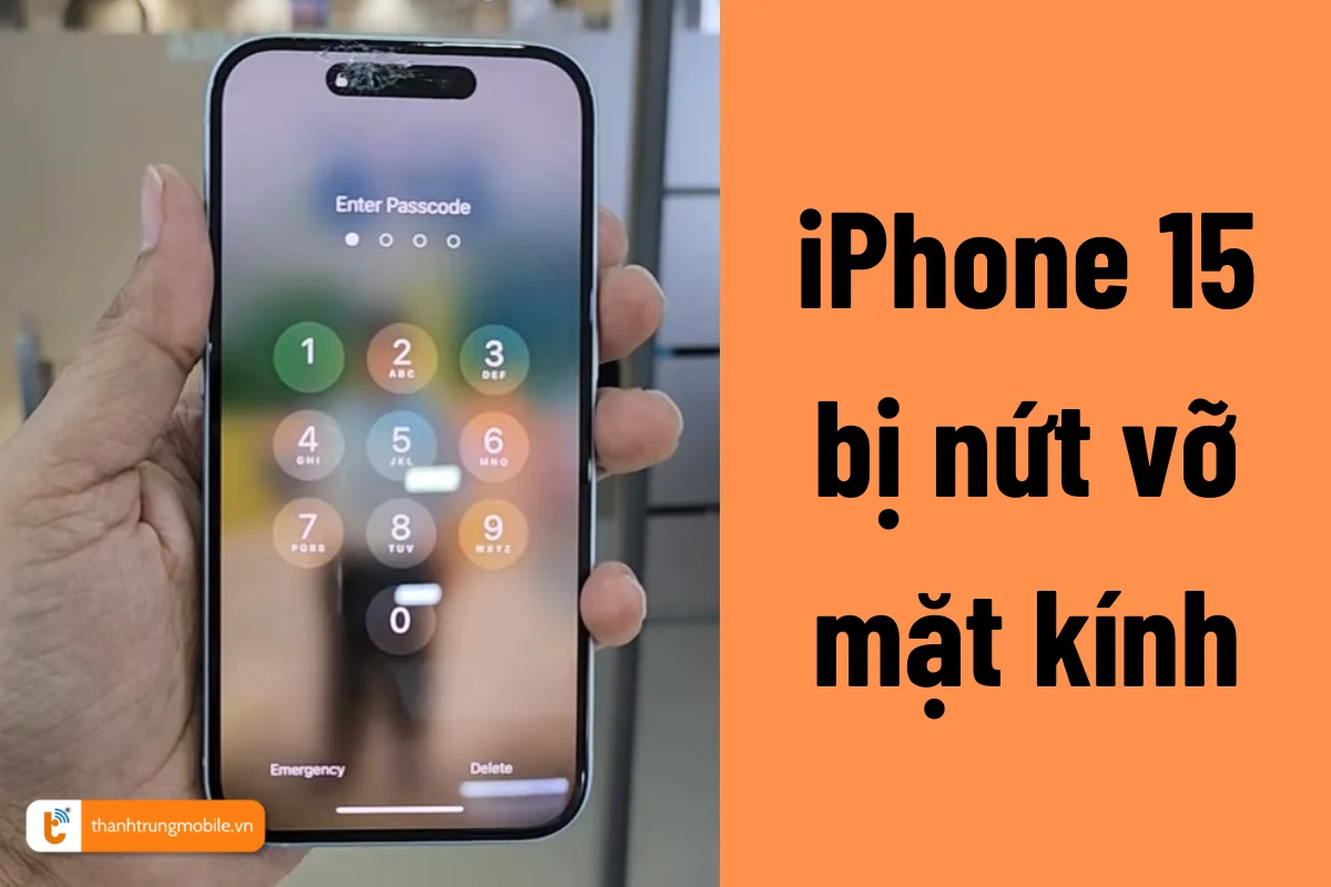 thay mặt kính iPhone 15