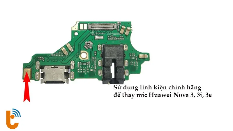Thay mic Huawei NoVa 3 bằng linh kiện chính hãng