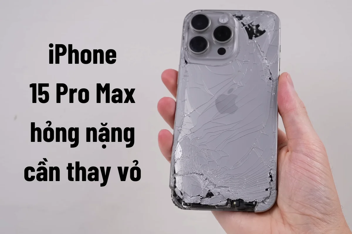 Thay nắp lưng iPhone 15 Pro Max