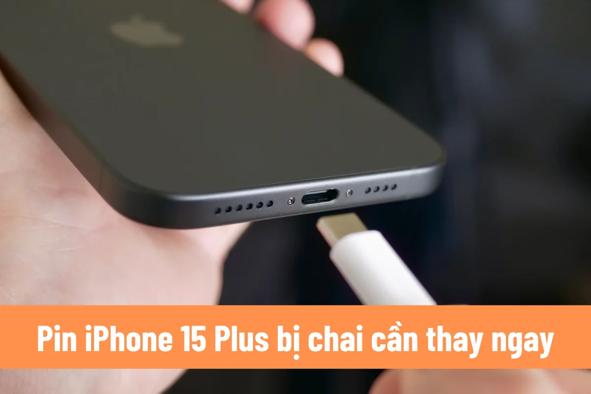 Thay pin iPhone 15 Plus chính hãng