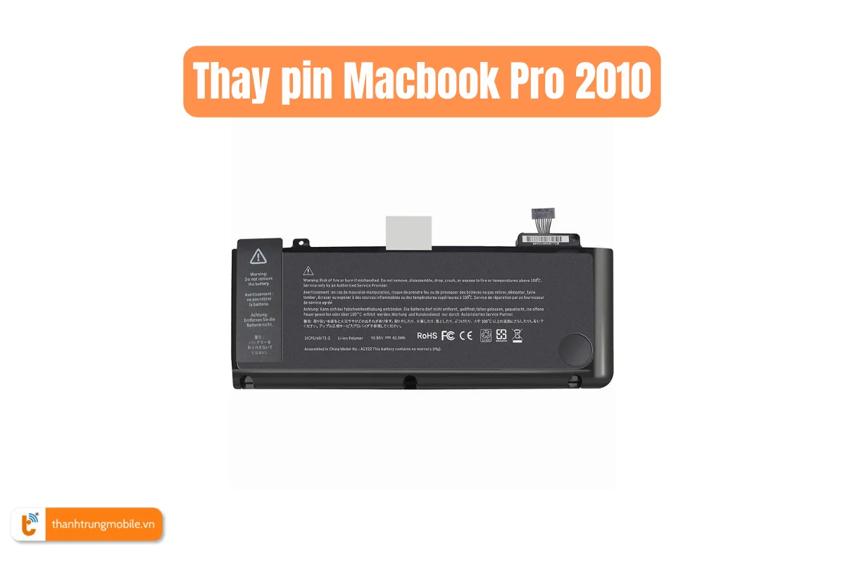 Thay pin Macbook Pro 2010