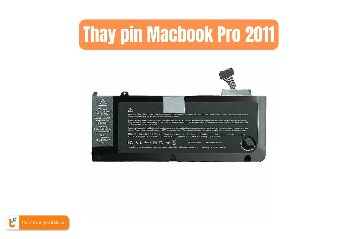 Thay pin Macbook Pro 2011