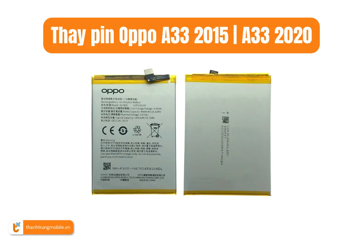 Thay pin Oppo A33