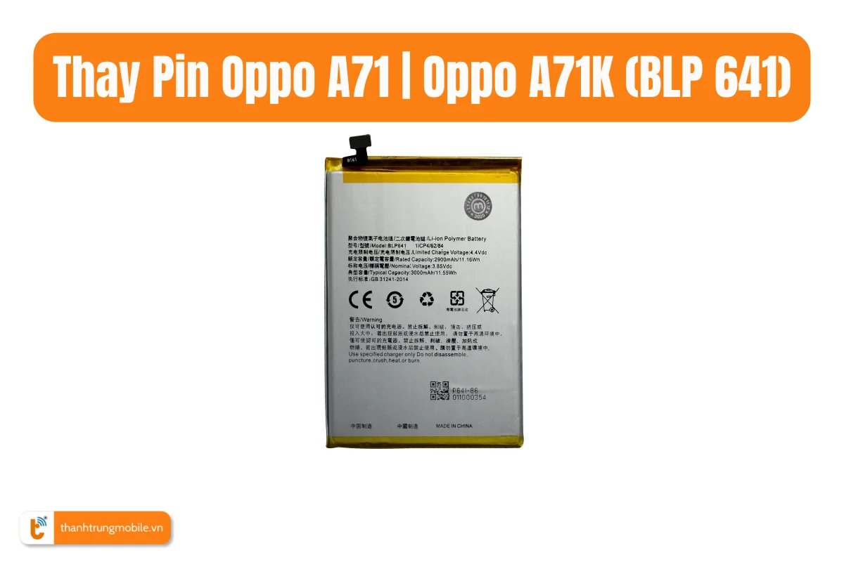 Thay Pin Oppo A71
